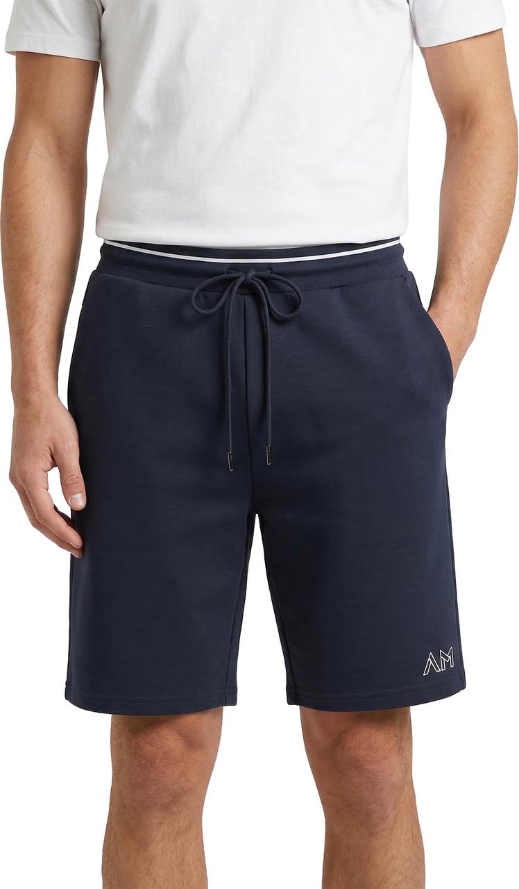 Antony Morato SHORT FELPA REGULAR FIT IN INTERLOCK COTTON BLEND Blauw