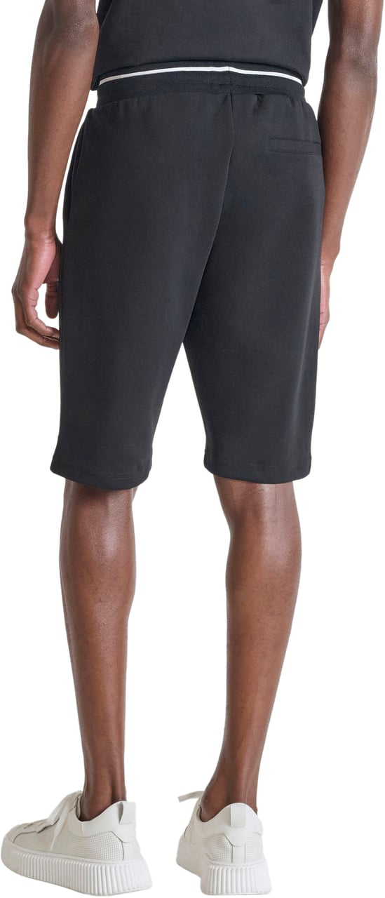 Antony Morato SHORT FELPA REGULAR FIT IN INTERLOCK Zwart
