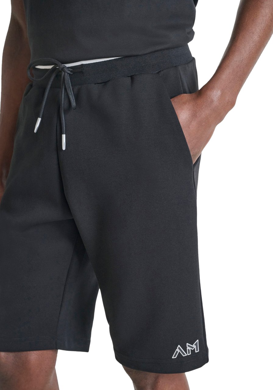 Antony Morato SHORT FELPA REGULAR FIT IN INTERLOCK Zwart