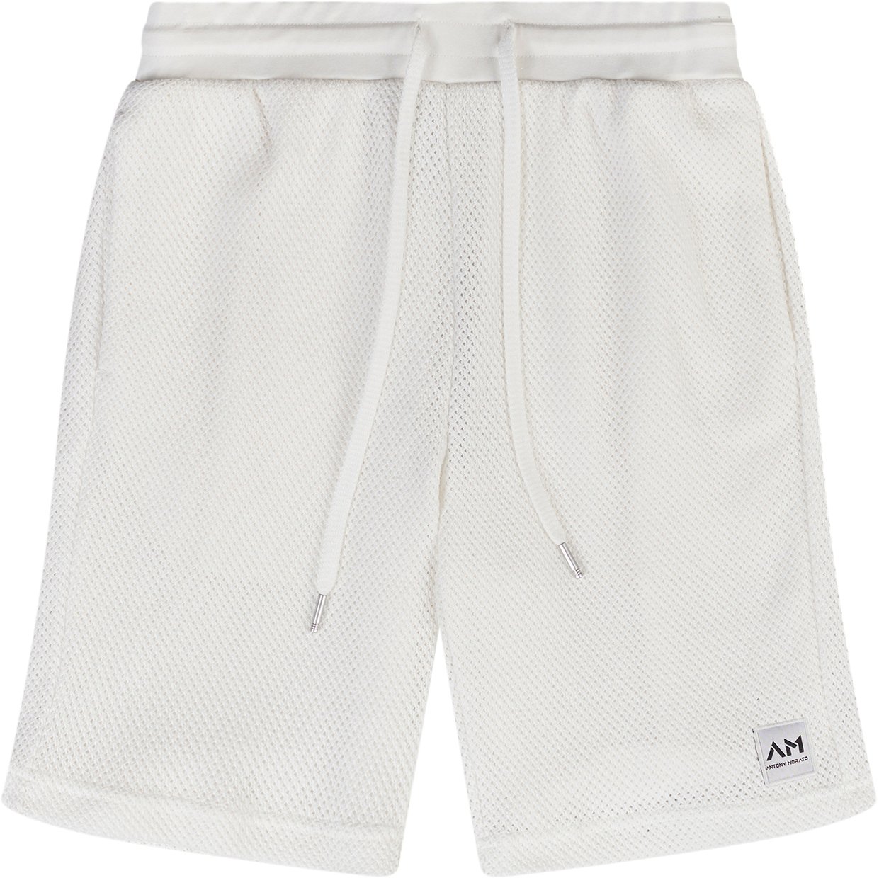 Antony Morato SHORTS REGULAR FIR IN  JAQUARD FABRIC WITH LOGO PATCH ON LEG Beige