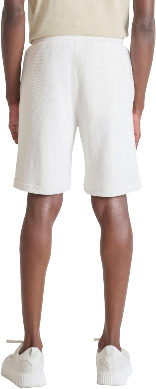 Antony Morato SHORTS REGULAR FIR IN  JAQUARD FABRIC WITH LOGO PATCH ON LEG Beige
