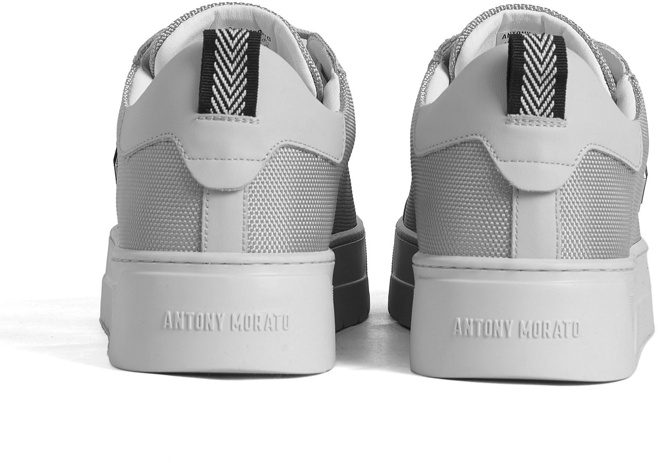 Antony Morato SNEAKER METAL BOLD IN NYLON FABRIC AND COATED LEATHER TRIMS.3D LOGO METAL PLATE.PLATFORM SOLE Wit