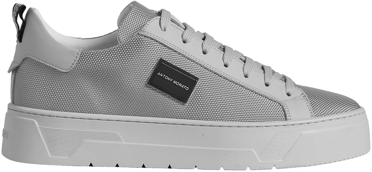 Antony Morato SNEAKER METAL BOLD IN NYLON FABRIC AND COATED LEATHER TRIMS.3D LOGO METAL PLATE.PLATFORM SOLE Wit