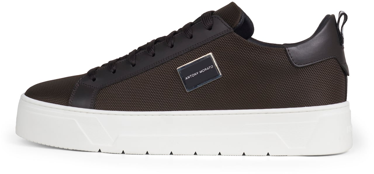 Antony Morato SNEAKER METAL BOLD IN NYLON E CUOIO RIVESTITO Bruin