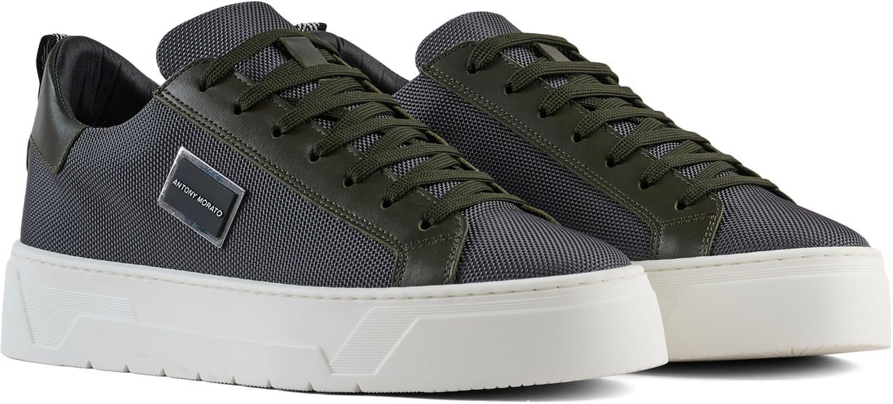 Antony Morato SNEAKER BOLD TRIMS.3D LOGO PLATE.PLATFORM SOLE Groen
