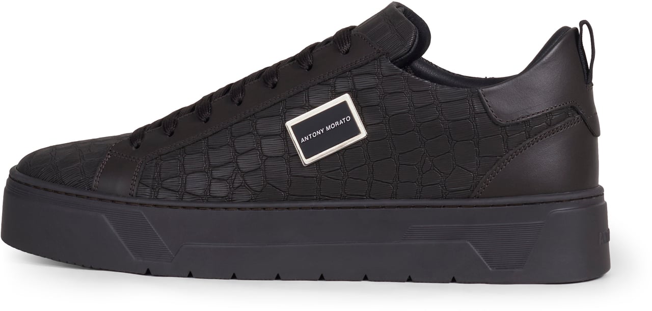 Antony Morato SNEAKER METAL BOLD ANIMAL IN CUOIO RIVESTITO Bruin
