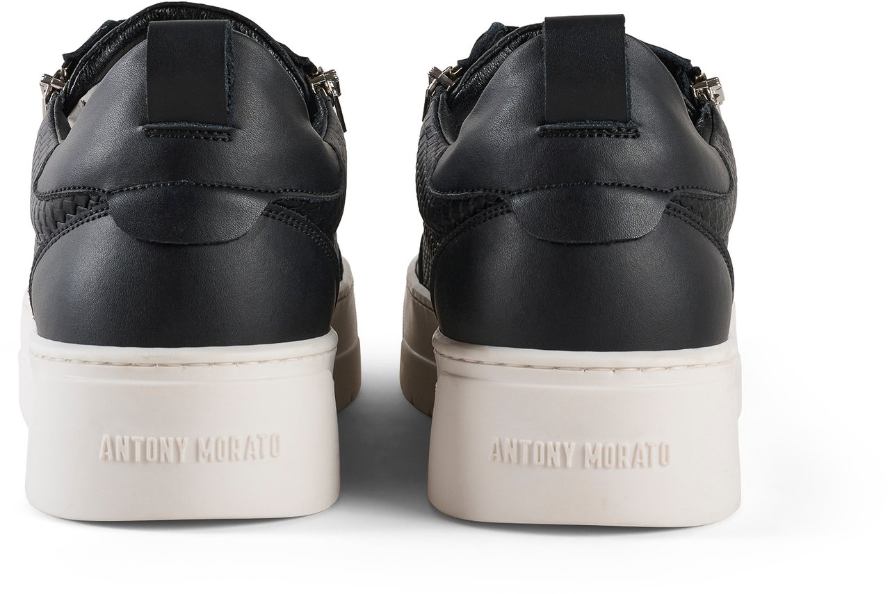 Antony Morato SNEAKER ZIPPER.DOUBLE OPENING.METAL LOOP.PLATFORM SOLE Zwart