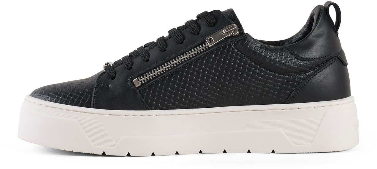 Antony Morato SNEAKER ZIPPER.DOUBLE OPENING.METAL LOOP.PLATFORM SOLE Zwart