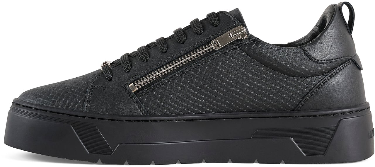Antony Morato SNEAKER ZIPPER.DOUBLE OPENING.METAL LOOP.PLATFORM SOLE Zwart