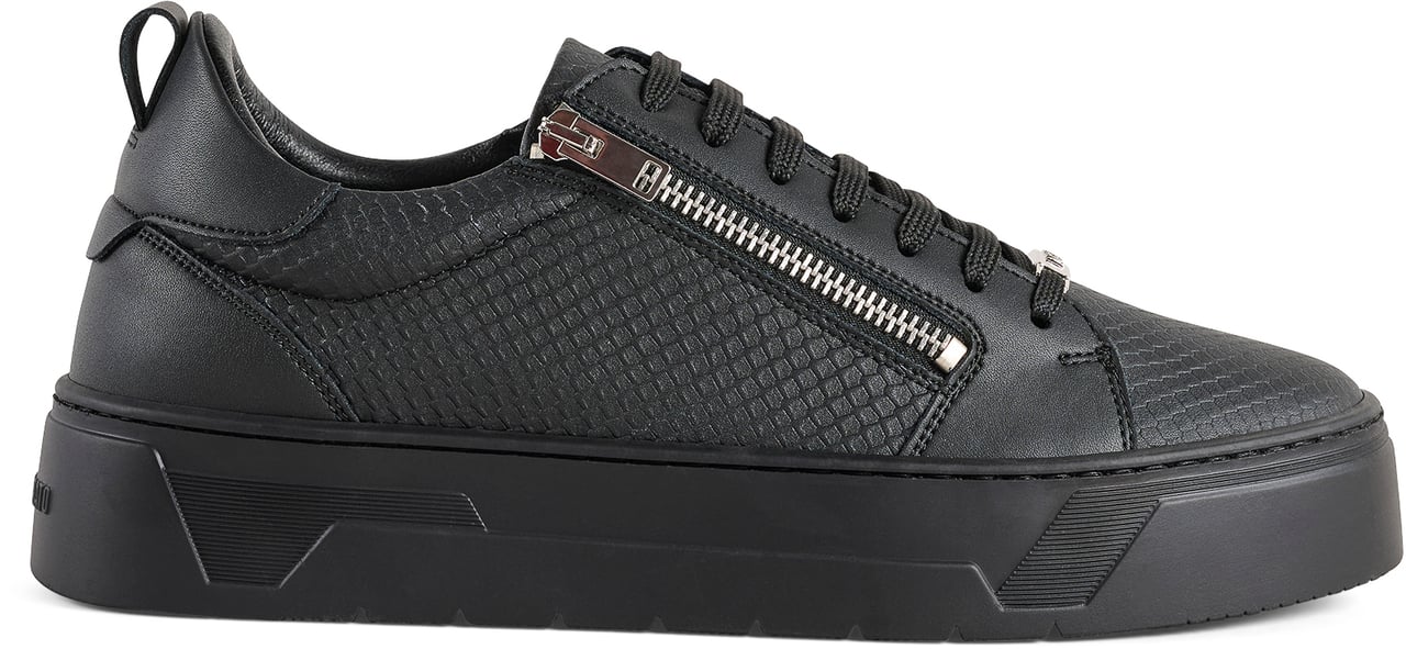 Antony Morato SNEAKER ZIPPER.DOUBLE OPENING.METAL LOOP.PLATFORM SOLE Zwart