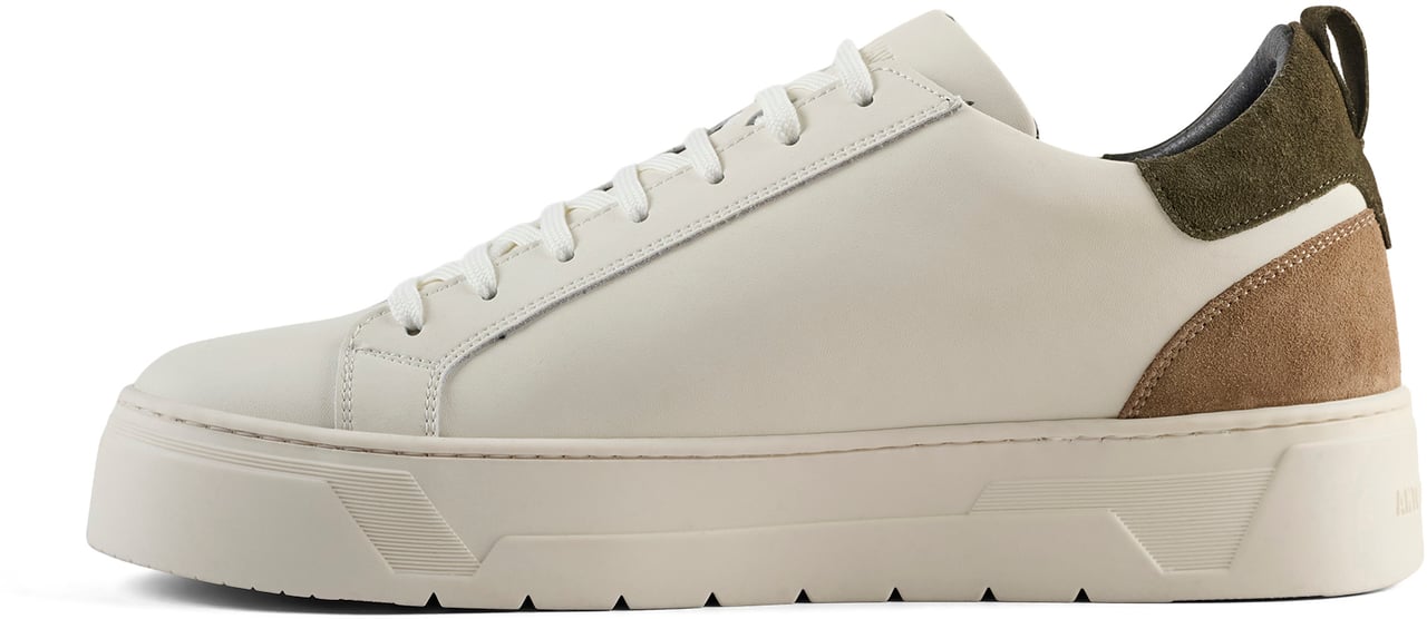 Antony Morato SNEAKER BOLD MIX IN COATED LEATHER AND SUEDE CONTRAST.3D LOGO PLATE.PLATFORM SOLE Beige