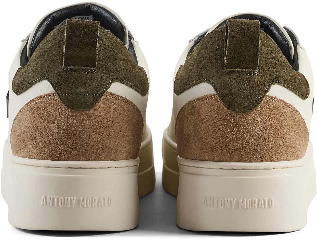 Antony Morato SNEAKER BOLD MIX IN COATED LEATHER AND SUEDE CONTRAST.3D LOGO PLATE.PLATFORM SOLE Beige