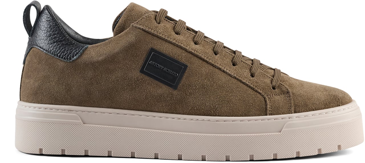 Antony Morato SNEAKER BOLD IN SUEDE.3D LOGO PLATE.PLATFORM SOLE Bruin