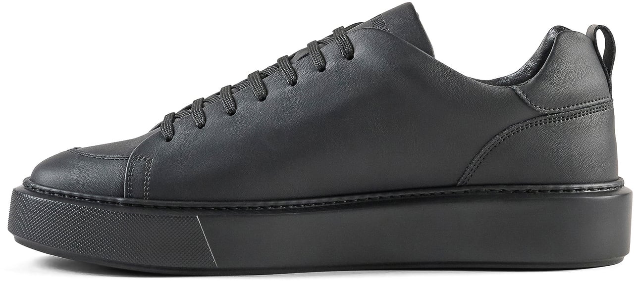 Antony Morato SNEAKER DIXON IN COATED LEATHER.3D LOGO PLATE.LIGHT EVA SOLE Zwart