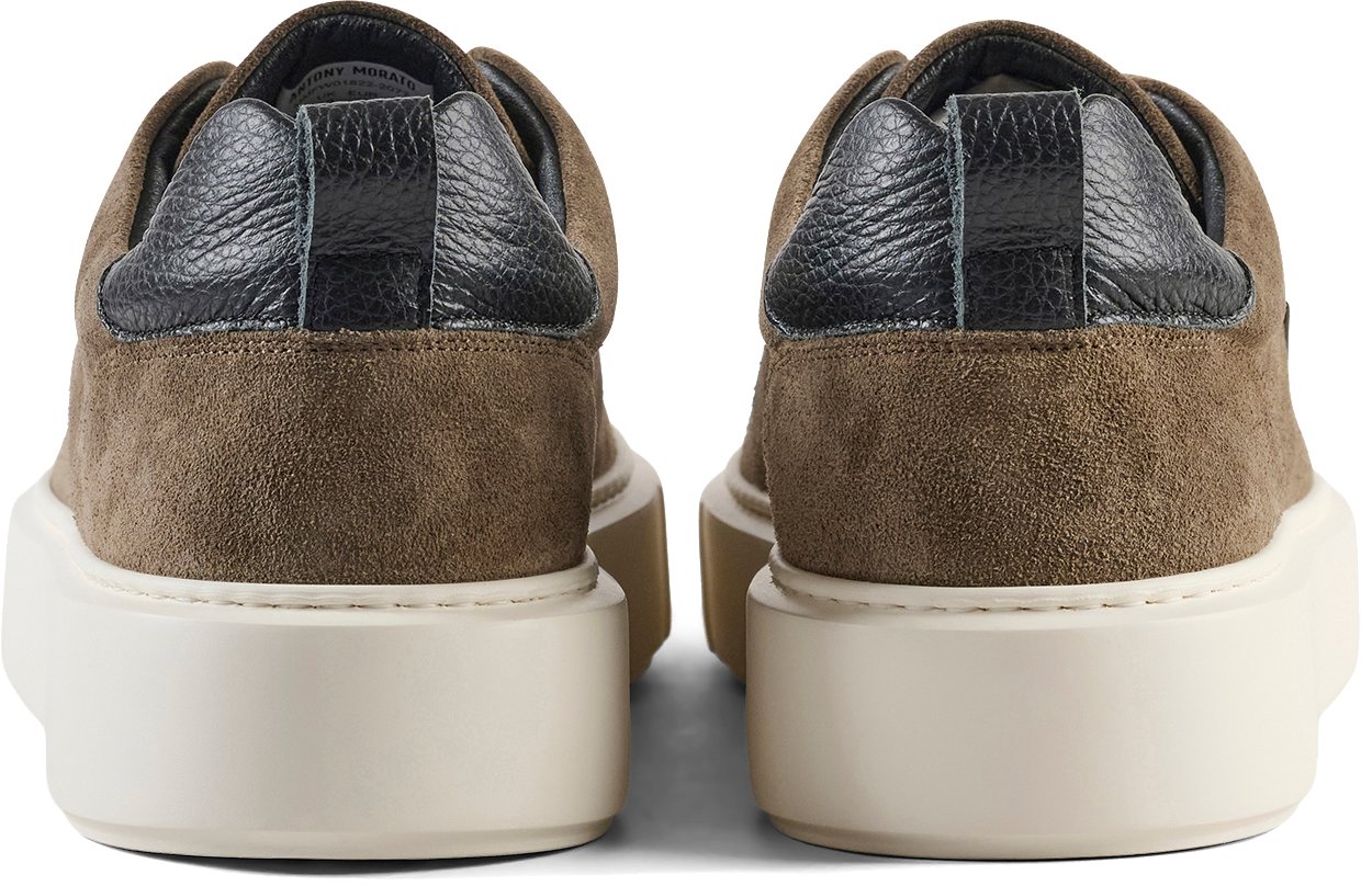Antony Morato SNEAKER DIXON IN SUEDE.3D LOGO PLATE.LIGHT EVA SOLE Bruin