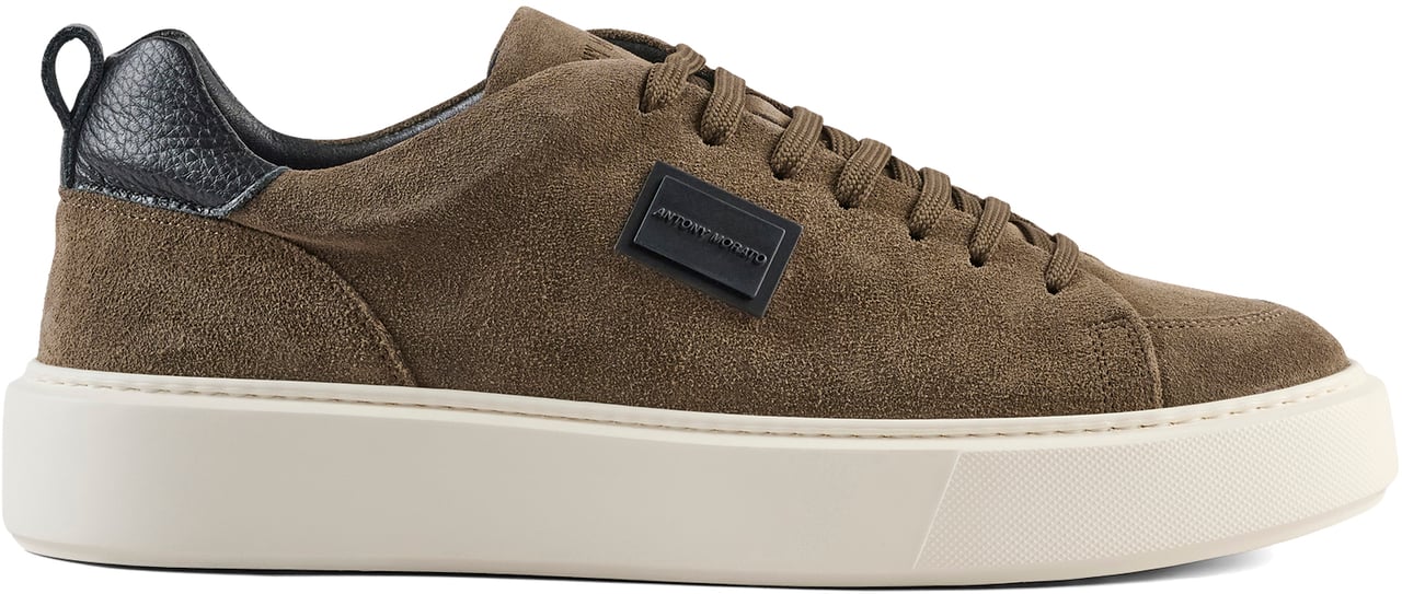 Antony Morato SNEAKER DIXON IN SUEDE.3D LOGO PLATE.LIGHT EVA SOLE Bruin