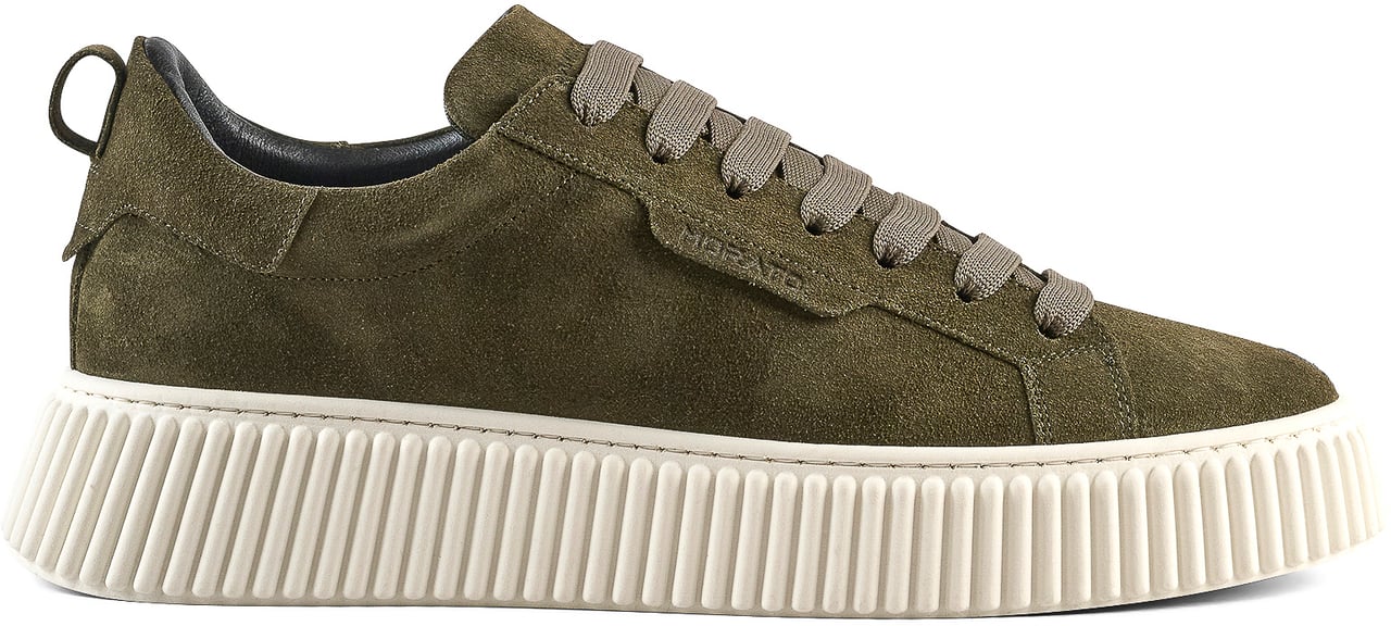 Antony Morato SNEAKER HOPPER IN SUEDE.PLATFORM SOLE WITH 3D CORDON MOTIF Groen