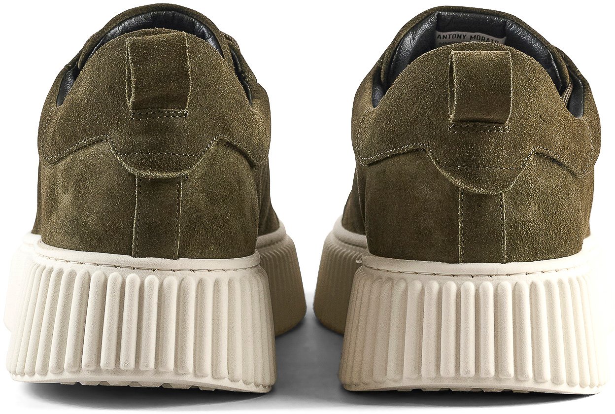 Antony Morato SNEAKER HOPPER IN SUEDE.PLATFORM SOLE WITH 3D CORDON MOTIF Groen