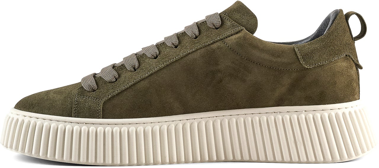 Antony Morato SNEAKER HOPPER IN SUEDE.PLATFORM SOLE WITH 3D CORDON MOTIF Groen