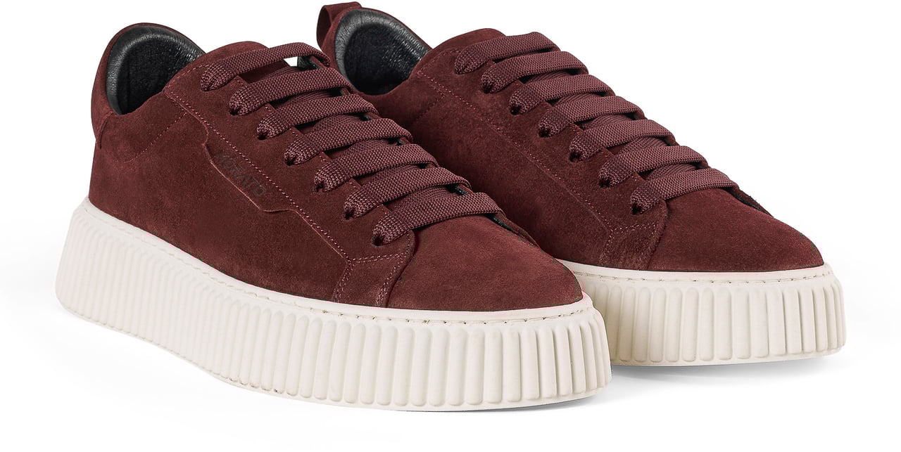 Antony Morato SNEAKER HOPPER IN SUEDE.PLATFORM SOLE WITH 3D CORDON MOTIF Rood