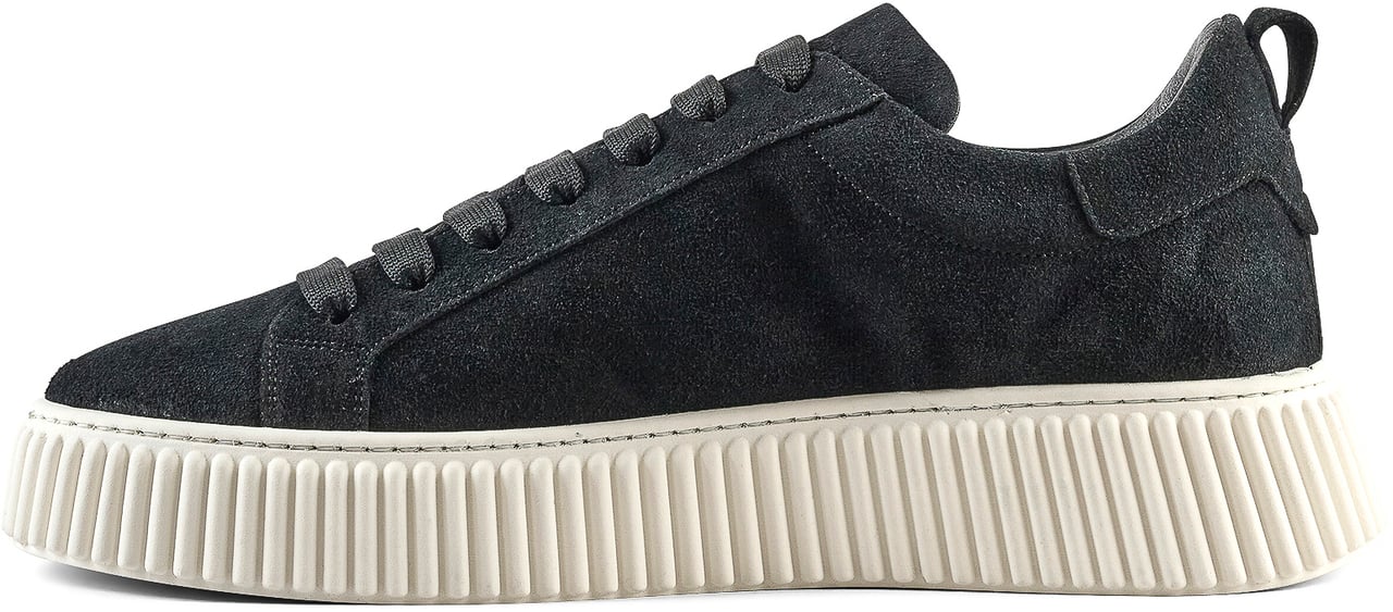 Antony Morato SNEAKER HOPPER IN SUEDE.PLATFORM SOLE WITH 3D CORDON MOTIF Zwart