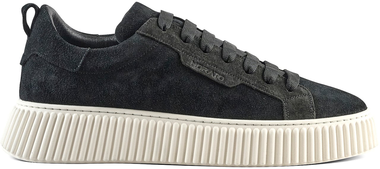 Antony Morato SNEAKER HOPPER IN SUEDE.PLATFORM SOLE WITH 3D CORDON MOTIF Zwart