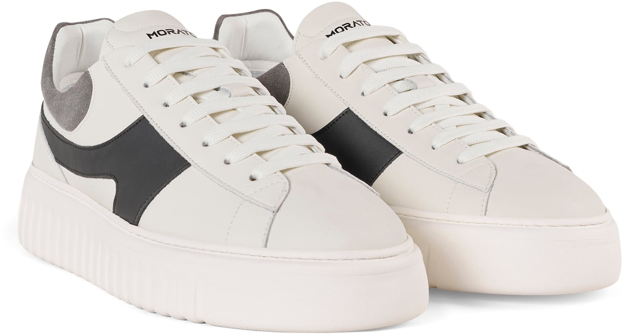 Antony Morato SNEAKER HOLT MIX IN COATED LEATHER.CONTRAST STREAK ON SIDE.INJECTION LIGHT EVA SOLE Grijs