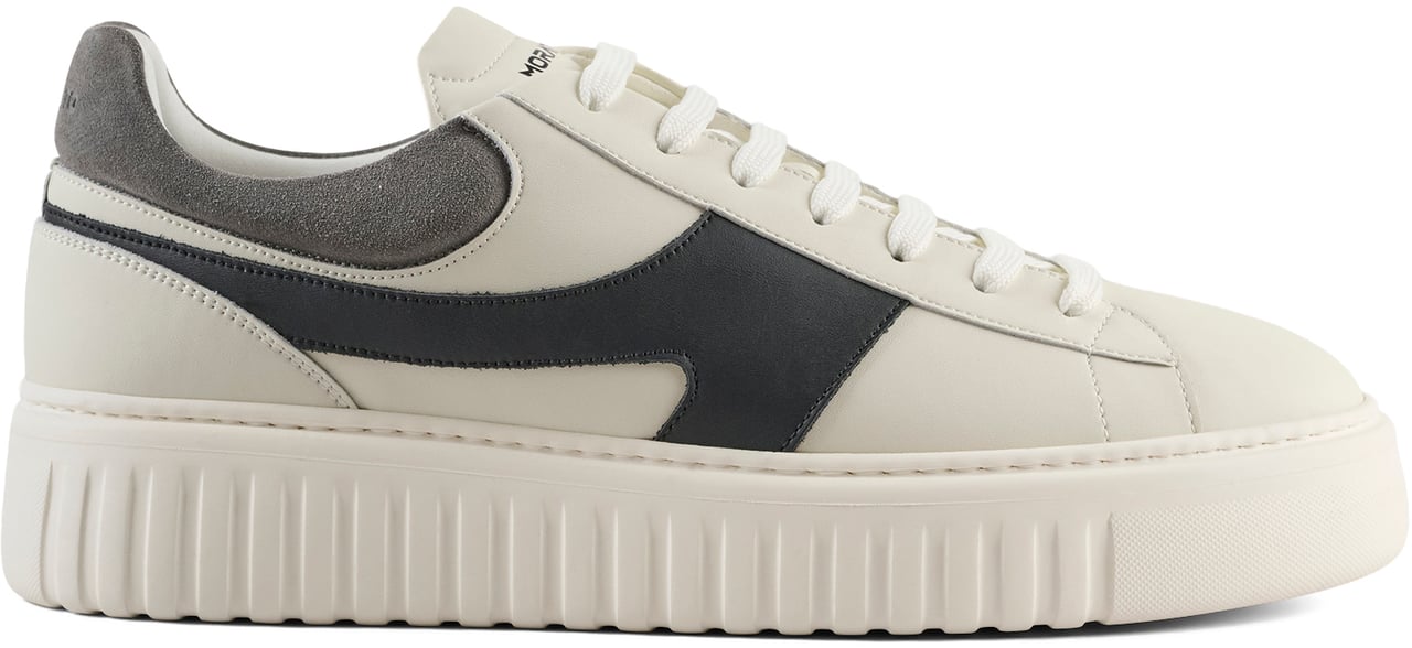 Antony Morato SNEAKER HOLT MIX IN COATED LEATHER.CONTRAST STREAK ON SIDE.INJECTION LIGHT EVA SOLE Grijs