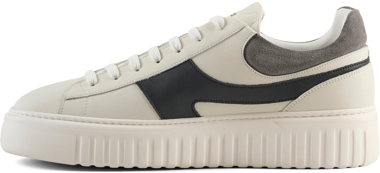 Antony Morato SNEAKER HOLT MIX IN COATED LEATHER.CONTRAST STREAK ON SIDE.INJECTION LIGHT EVA SOLE Grijs