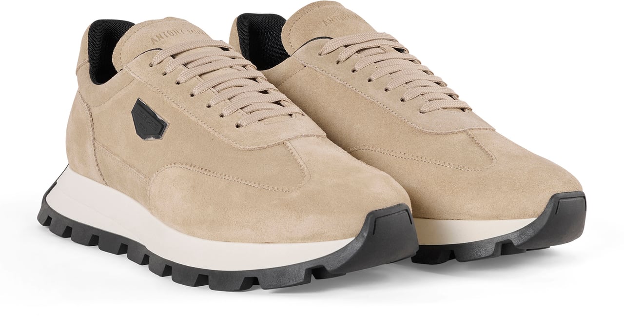 Antony Morato RUNNING RHINO IN SUEDE.3D LOGO ON PLATE.SOLE WITH CONTRAST RUFFLE BOTTOM Divers
