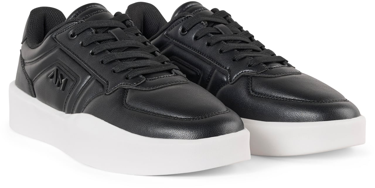 Antony Morato SNEAKER FABIAN.UPPER QUILTED AND EMBOSSED.3D LOGO RIVET.LIGHT EVA SOLE Zwart