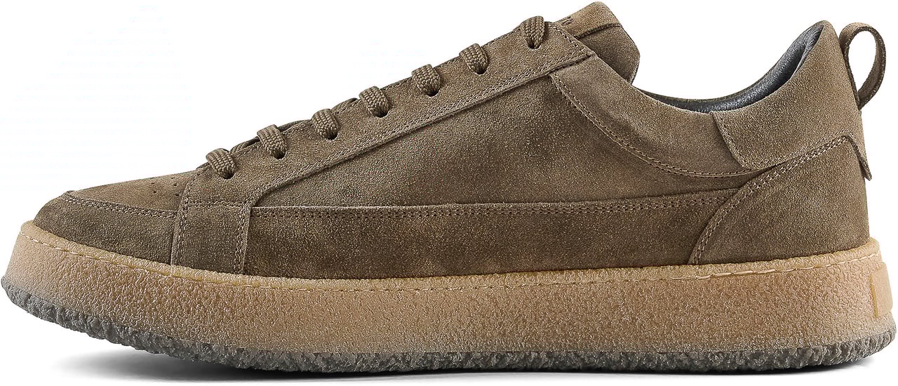 Antony Morato SNEAKER MARBLE IN SUEDER.3D LOGO PLATE.CREPE SOLE Bruin