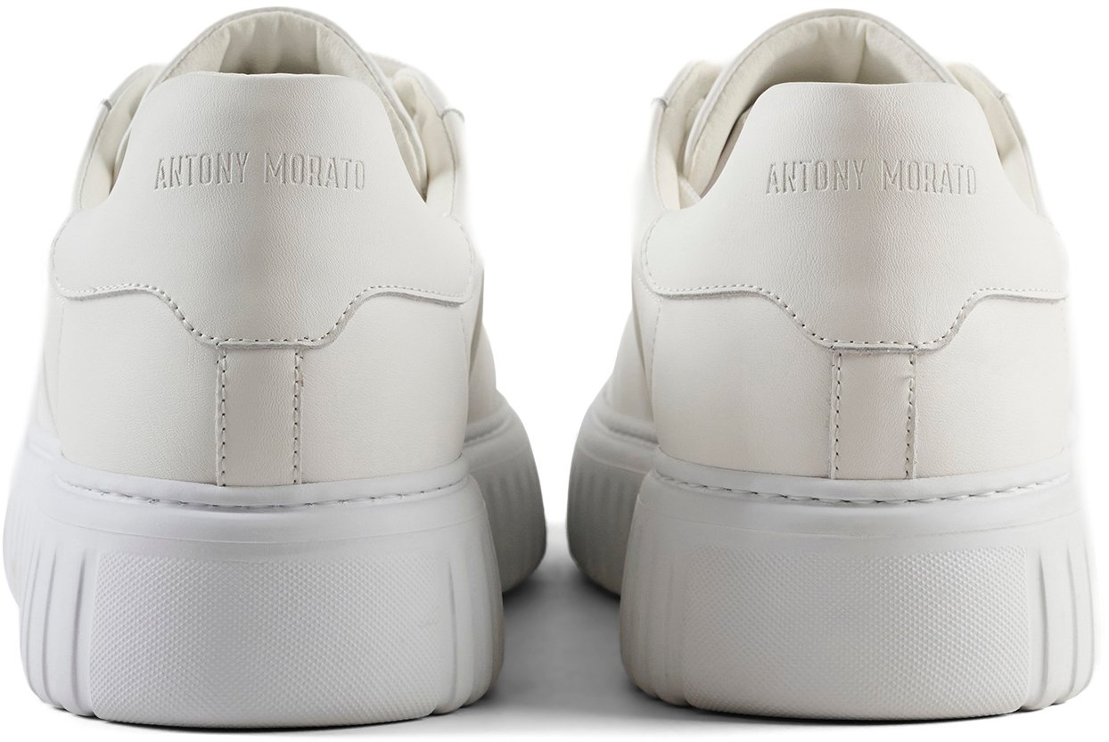 Antony Morato SNEAKER HOLT IN COATED LEATHER.3D LOGO PLATE.INJECTION LIGHT EVA SOLE Wit