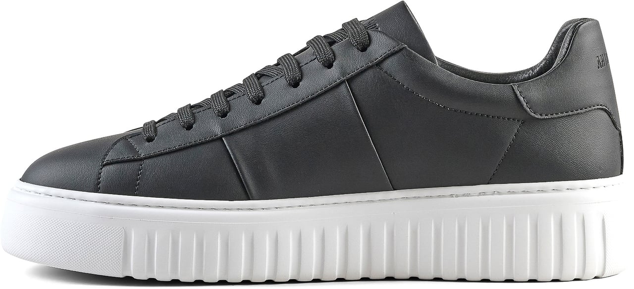 Antony Morato SNEAKER HOLT IN COATED LEATHER.3D LOGO PLATE.INJECTION LIGHT EVA SOLE Zwart