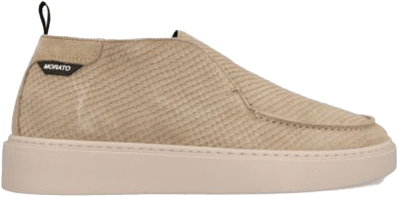 Antony Morato Antony Morato Sneaker Brunt In Suede Reptile Texturized Beige