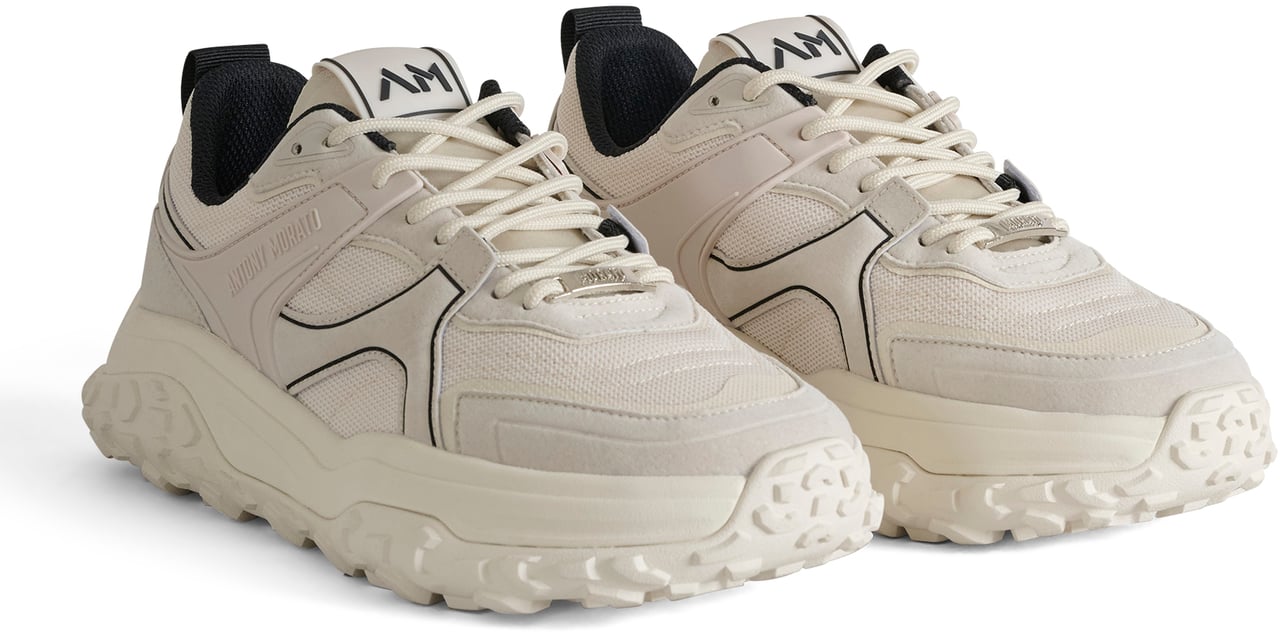 Antony Morato SNEAKER ALAIN.3D LOGO ACCENTS.LIGHT CHUNKY SOLE Beige