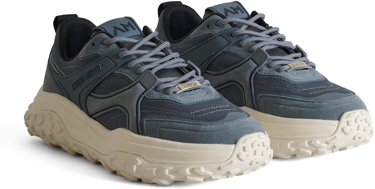 Antony Morato SNEAKER ALAIN.3D LOGO ACCENTS.LIGHT CHUNKY SOLE Blauw