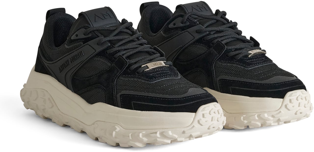 Antony Morato SNEAKER ALAIN.3D LOGO ACCENTS.LIGHT CHUNKY SOLE Zwart