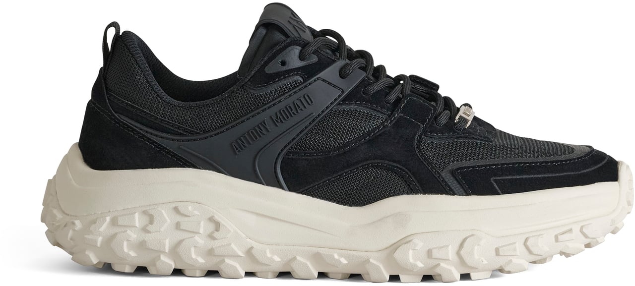 Antony Morato SNEAKER ALAIN.3D LOGO ACCENTS.LIGHT CHUNKY SOLE Zwart