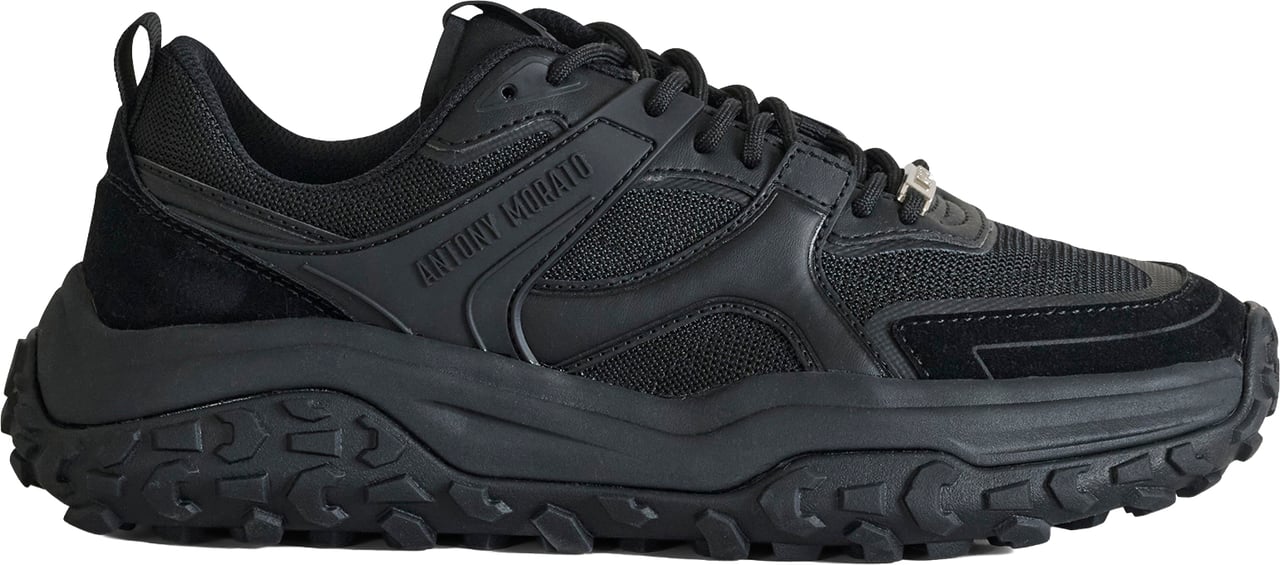 Antony Morato SNEAKER ALAIN.3D LOGO ACCENTS.LIGHT CHUNKY SOLE Zwart