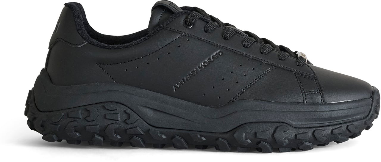 Antony Morato SNEAKER AYRTON IN FAUX LEATHER.LOGO ACCENTS ON UPPER AND ON METAL LOOP.LIGHT CHUNKY SOLE Zwart