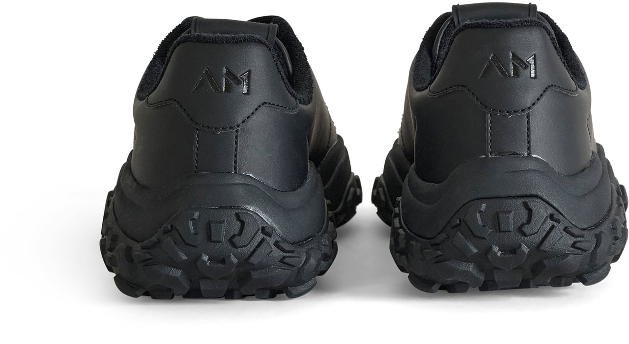 Antony Morato SNEAKER AYRTON IN FAUX LEATHER.LOGO ACCENTS ON UPPER AND ON METAL LOOP.LIGHT CHUNKY SOLE Zwart