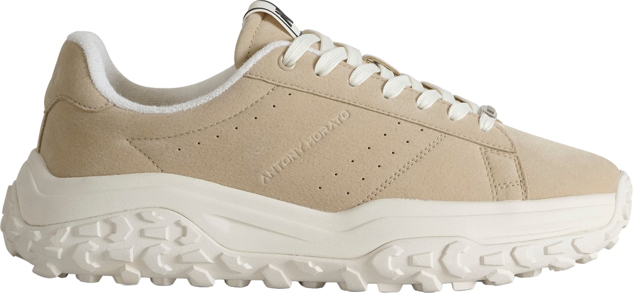 Antony Morato SNEAKER AYRTON IN FAUX LEATHER.LOGO ACCENTS ON UPPER AND ON METAL LOOP.LIGHT CHUNKY SOLE Beige