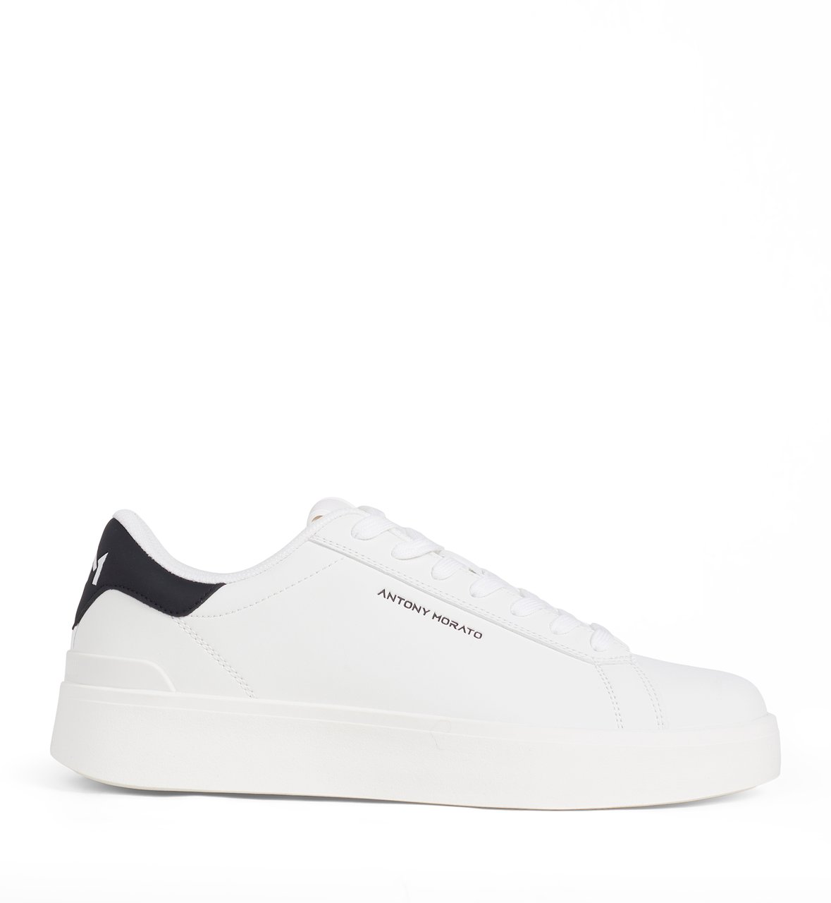 Antony Morato SNEAKER TRAVIS IN FAUX LEATHER.LOGO ACCENTS ON UPPER.FLAT CUPSOLE Wit