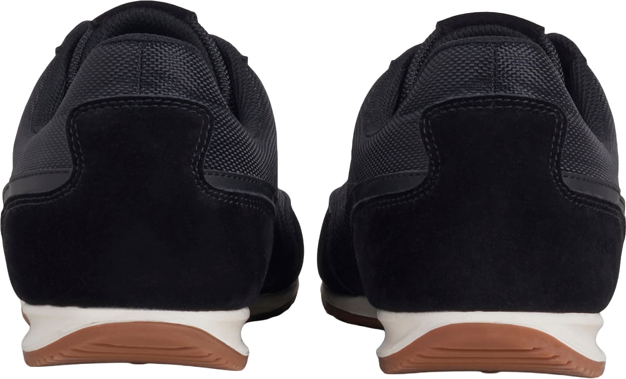 Antony Morato RUNNING WALSH IN NYLON FABRIC AND FAUX LEATHER.3D LOGO ON METAL PLATE.LOW RACER SOLE Zwart