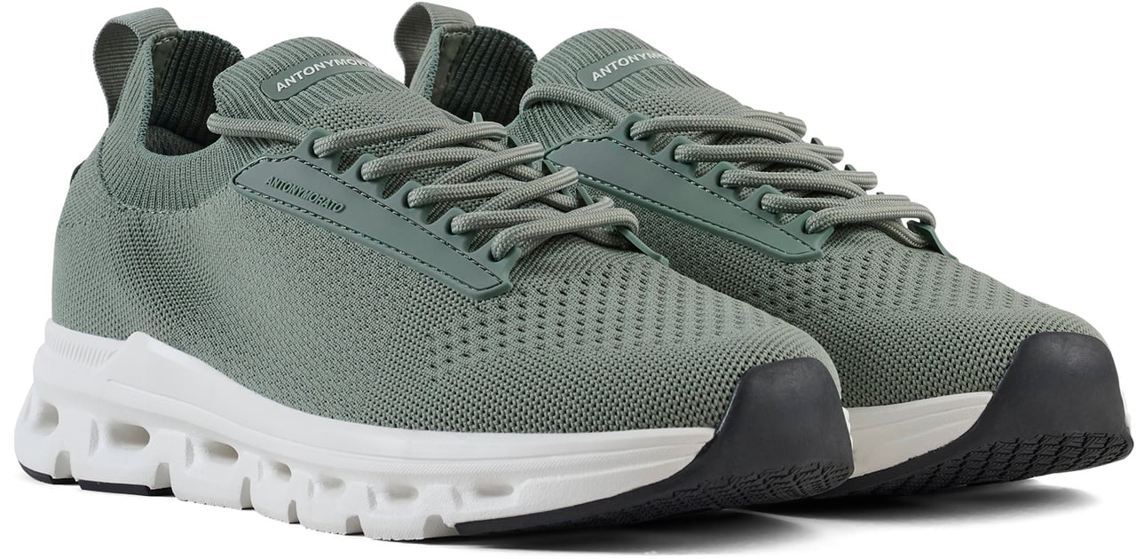 Antony Morato RUNNING LIGON IN KNIT FABRIC.3D LOGO ACCENTS.LIGHT EVA SOLE Groen
