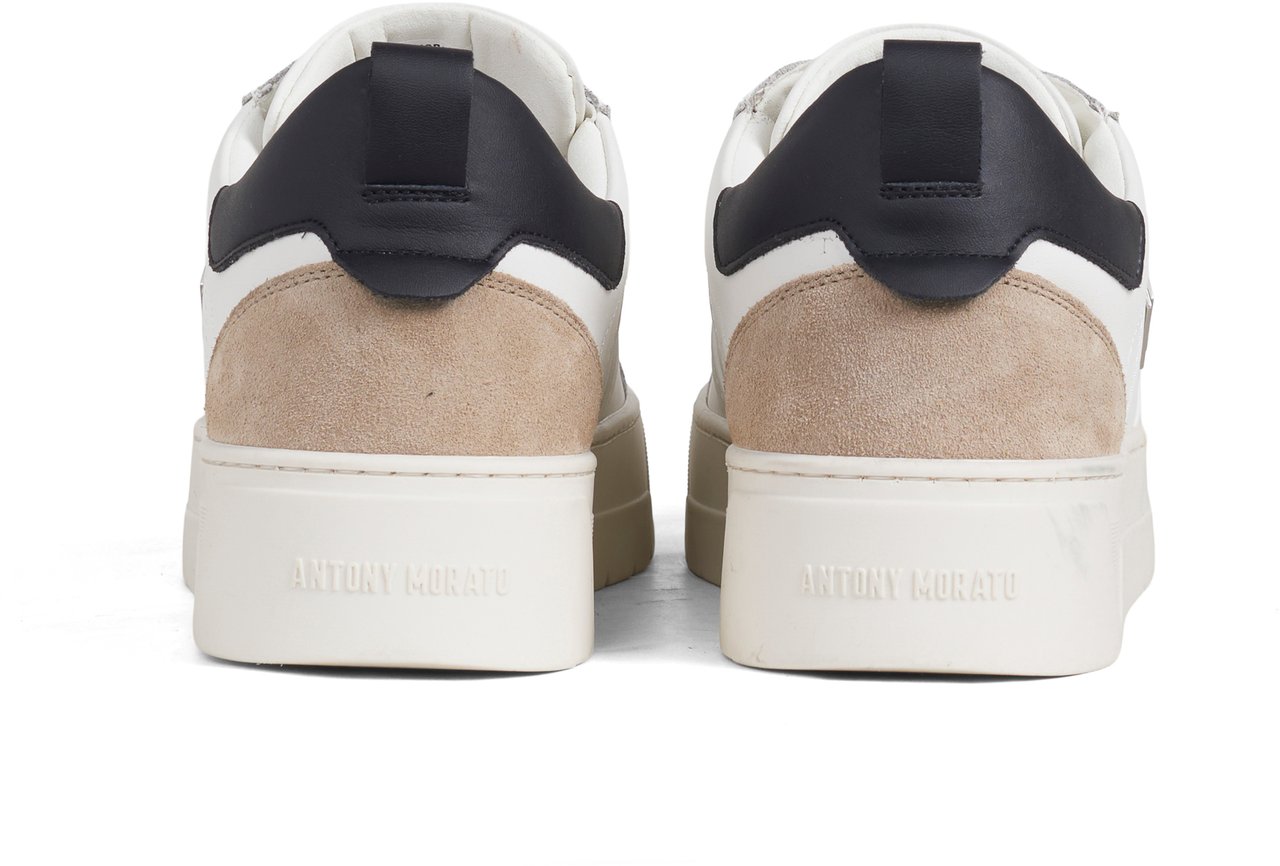 Antony Morato SNEAKER METAL MOOSE IN COATED LEATHER SMOOTH AND TUMBLED TRIMS.3D LOGO METAL PLATE.PLATFORM SOLE Wit