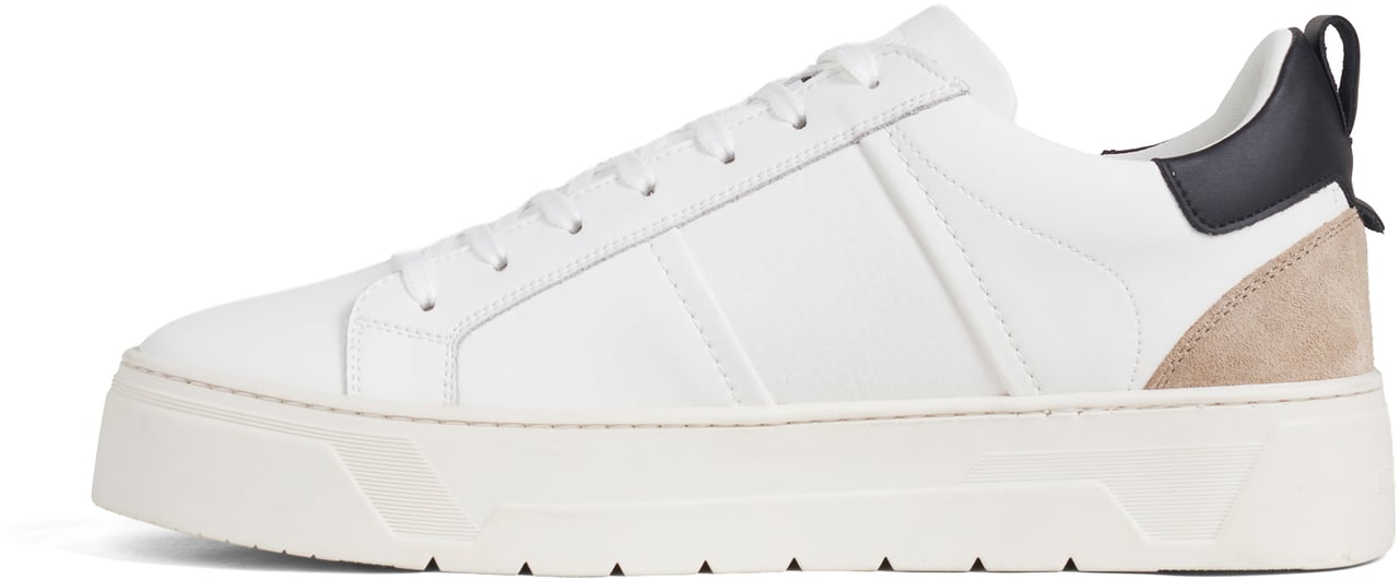 Antony Morato SNEAKER METAL MOOSE IN COATED LEATHER SMOOTH AND TUMBLED TRIMS.3D LOGO METAL PLATE.PLATFORM SOLE Wit