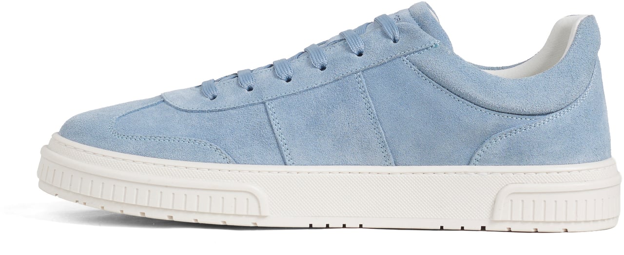 Antony Morato SNEAKER METAL HOLER IN SUEDE.3D LOGO ON METAL PLATE.TEXTURED AND RUFFLE RELIEF SOLE Blauw