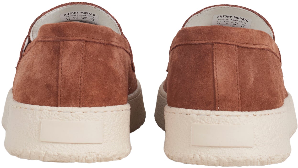 Antony Morato LOAFER REINER IN SUEDE.3D LOGO ON METAL PLATE.CREPE SOLE Divers
